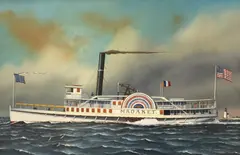 Steam Sailer Madaket by Jerome Howes, Oil, offered Aug 2015