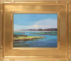 Hither Creek by Elle Foley, Oil on Board, offered Aug 2015
