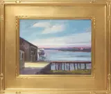 Elle Foley, On Deck, Oil on Board