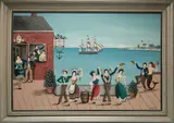 Ralph Cahoon, Mermaid Inn, Oil on Masonite
