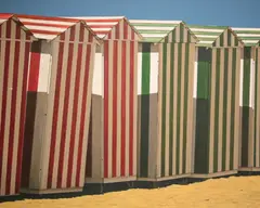 Beach Cabanas by George Murphy, Oil on Canvas, offered Dec 2014