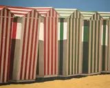 Beach Cabanas by George Murphy, Oil on Canvas, offered Dec 2014