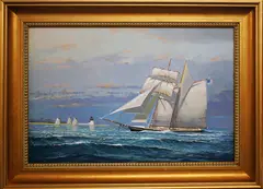 Untitled by William W. Lowe, Oil on Linen, offered Aug 2014
