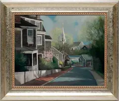 Paul Longenecker, First Congregational Church, Oil on Board