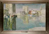 Port La Rochelle by José Fabri-Canti, Oil on Canvas, offered Oct 2013