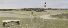 Sankaty Light by John Austin, Tempera on Board, offered Oct 2013