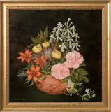 Irmgard Arvin, Floral Still Life, Oil on Panel