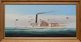 Historic Steamer Nantucket, circa 1885 by K. Scott Cameron, oil on canvas, offered Jul 2013