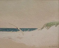 Seagull by Richard Beer, watercolor on paper, offered Jul 2013
