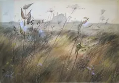 Tashama Farms by C. Robert Perrin, Watercolor on Paper, offered Jul 2013