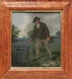 The Poacher by Thomas Sword Good, oil on panel, offered Aug 2013