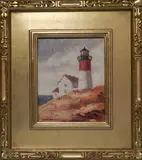 Nauset Light Cape Cod Sailor’s Beware by Arthur J. Laws, Oil on Board, offered Aug 2013
