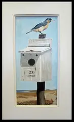Nantucket Bird by John Austin, Tempera on Board, offered Sep 2012