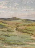 Approach to Altar Rock by Annie Barker Folger, Pastel on Paper, offered Oct 2012