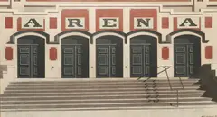 Arena, Boston, by Keith McDaniel, 1975, Acrylic on Canvas, offered Jul 2012
