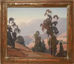 Orrin Augustine White, California Eucalyptus Trees,, Oil on Canvas