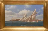 Shane Michael Couch, Volunteer and Thistle in New York Harbor,, circa 2009, oil on canvas