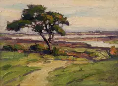 Study of Tree by Anne Ramsdell Congdon, oil on board, offered Aug 2012