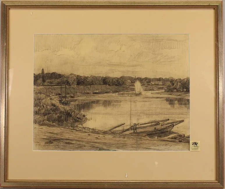 Untitled by Nicolaas van der Waay, pencil, offered Jul 2018