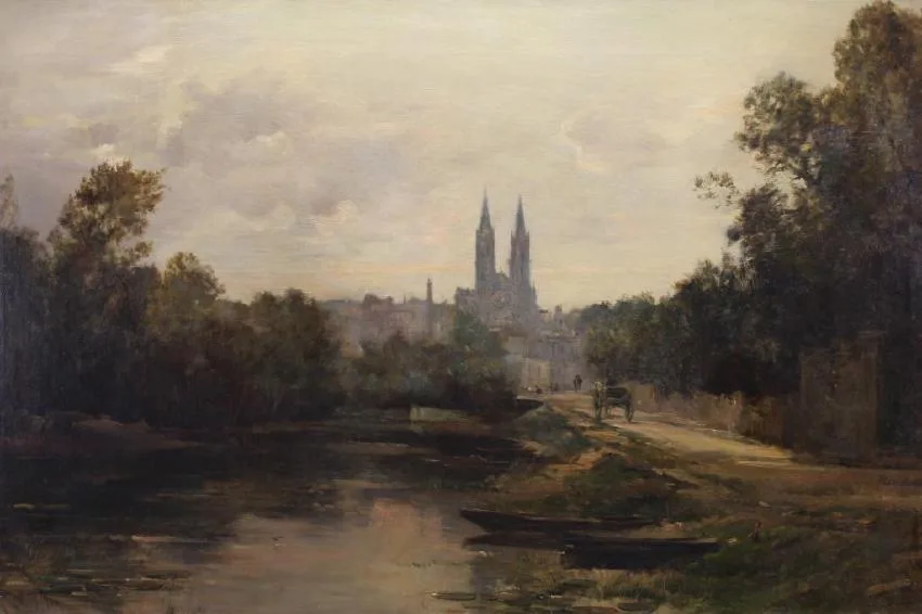 Ville de Niort by Maurice Levis, Oil on Canvas, offered Jul 2018