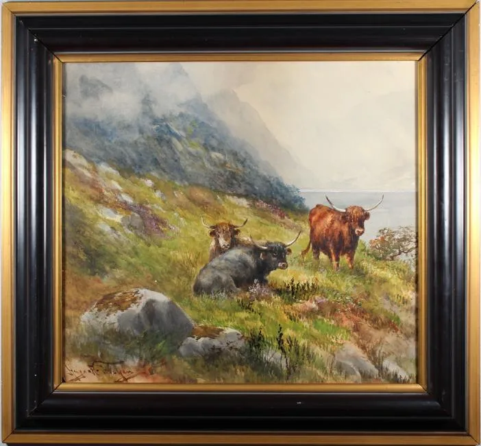 Untitled by Hugo Anton Fisher, Watercolor, sold Jul 2018