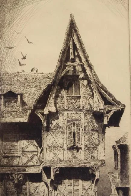Untitled by John Taylor Arms Jr, etching, sold Jul 2018