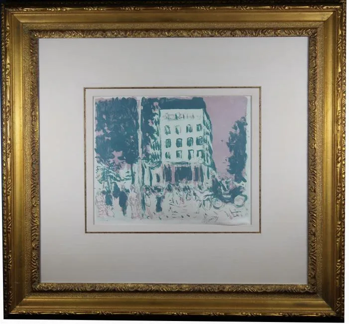 Les Boulevards by Pierre Bonnard, lithograph, sold Oct 2018