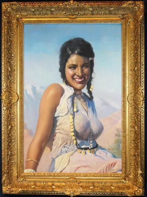 Adam Styka, Oriental Beauty, oil on Canvas
