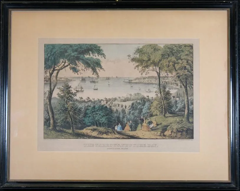 The Narrows, New York Bay by Currier & Ives, print, sold Jan 2019