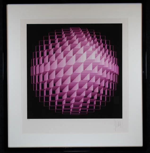 Sphere by Jean-Pierre Yvaral, Serigraph, offered Mar 2019
