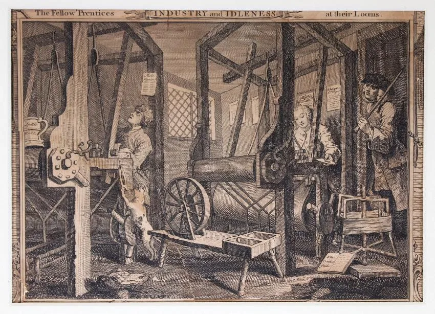 Industry and Idleness by William Hogarth, Etching, offered Apr 2019