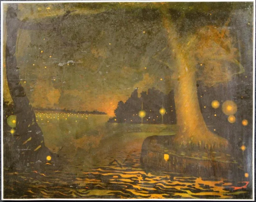 Fireflies by Buell Whitehead, Print, offered Apr 2019