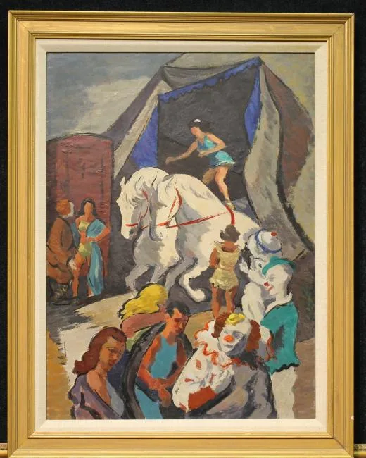 Edmund Brucker, After the Act, Encaustic