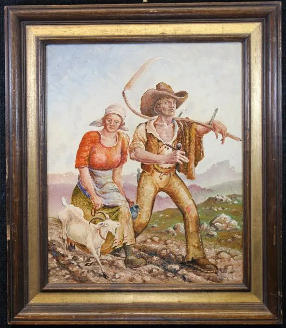 Untitled by Franz Xaver Wolf, Painting, sold Jun 2019