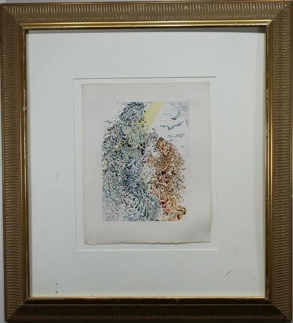 Untitled by Salvador Dalí, Wood engraving, sold Oct 2019
