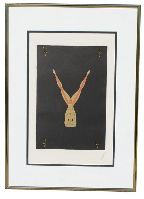 The Letter Y by Erté, 1976, Serigraph, offered Dec 2019