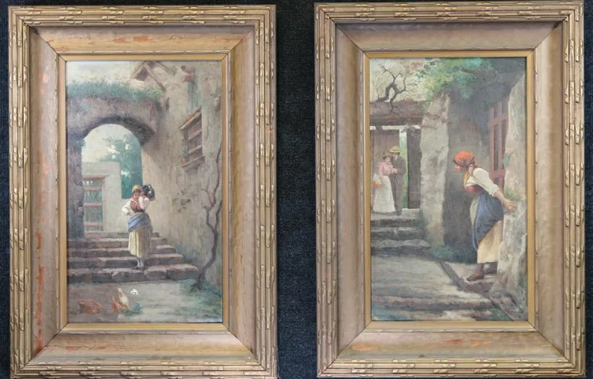 Untitled by Gaetano Capone, Oil on Canvas, sold Dec 2019
