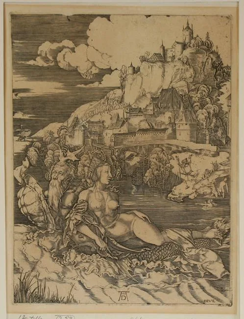 Seamonster by Albrecht Durer, Engraving, sold Dec 2019