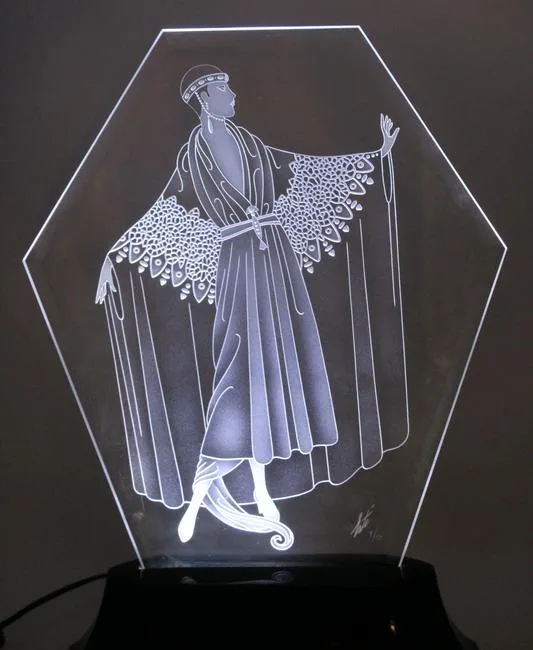 Glamour by Erté, glass, offered May 2020
