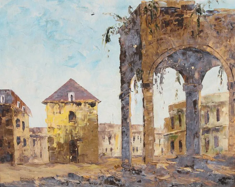 Untitled by Emmanuel Mané-Katz, Oil on Canvas, sold Jul 2020