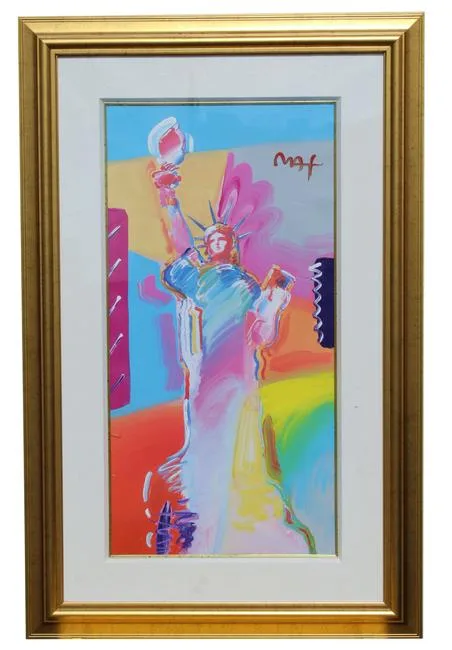 Peter Max, Statue of Liberty, Mixed Media