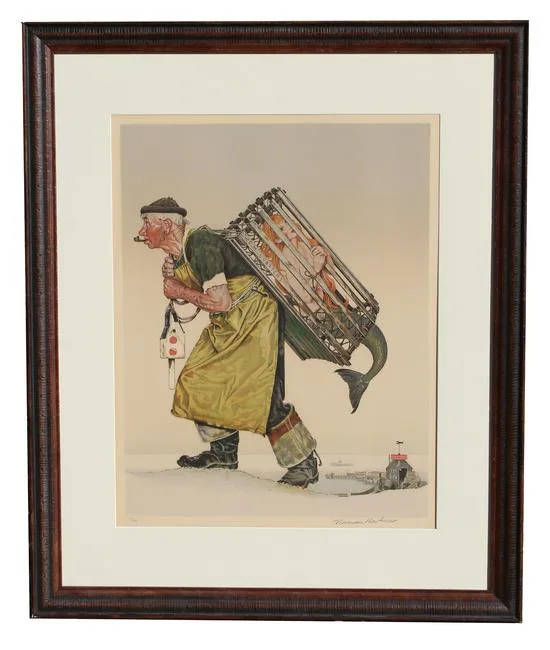 A Fair Catch by Norman Rockwell, Pencil, sold Feb 2021