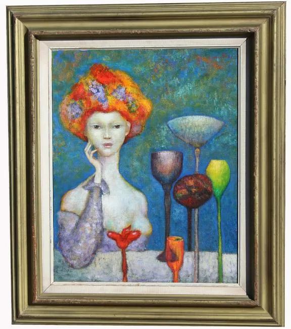 Untitled by Léonor Fini, Oil on canvas, sold Apr 2021