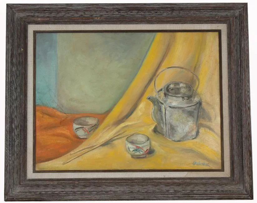 Untitled by Emma Louise Cherry, OIl on board, offered Apr 2021