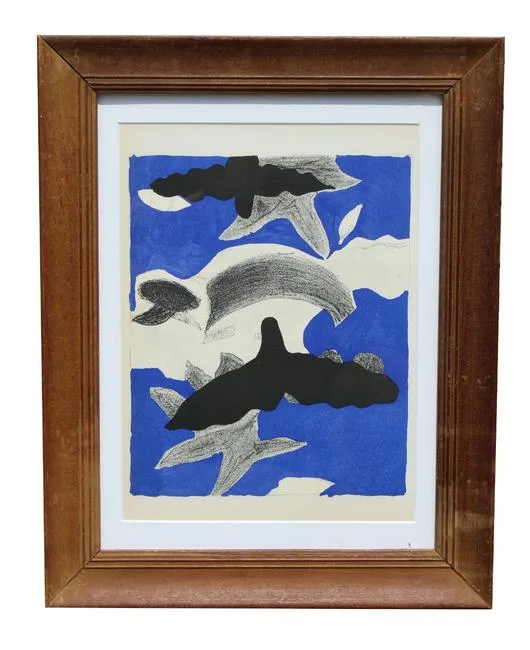 Oiseaux by Georges Braque, Lithograph, sold Apr 2021