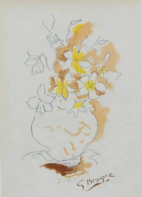 Bouquet by Georges Braque, Lithograph, sold Apr 2021