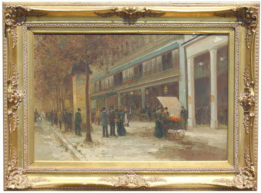 Untitled by T.E. Pencke, Oil on canvas, sold Jun 2021