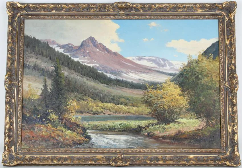 Vacation Days by Robert Wood, Oil on Canvas, sold Sep 2021