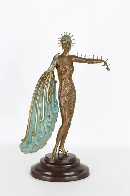 Erté, Diva, patinated bronze