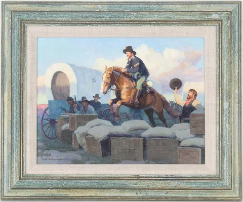 Donald Spaulding, Going for Help, Painting